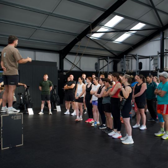 A strength and conditioning class mid brief